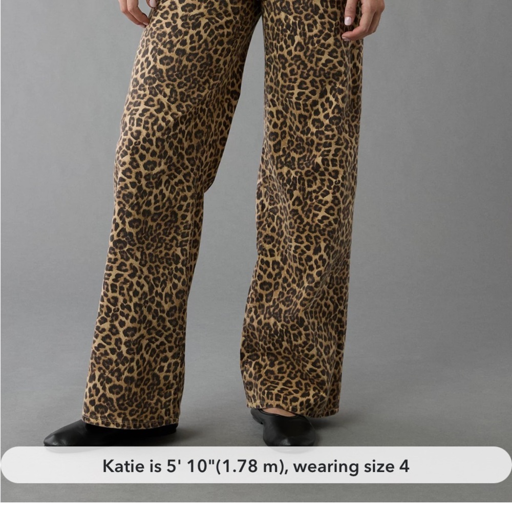 American Eagle Leopard Print Jeans